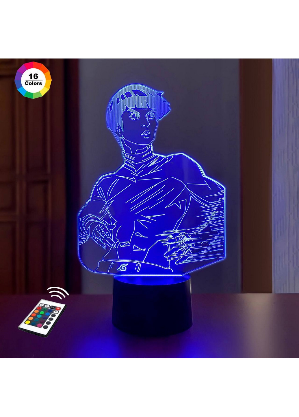 Ночник-светильник 3D "Рок Ли" 24х16 см 3DTOYSLAMP (266419113)