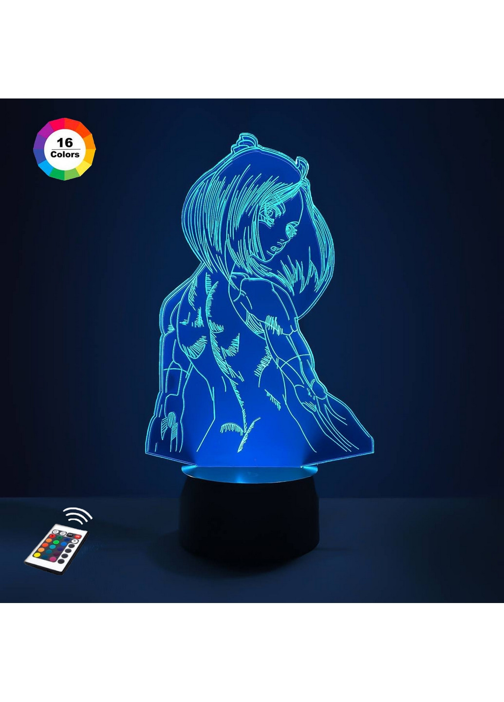 Ночник-светильник 3D "Алита" 20х17 см 3DTOYSLAMP (266419119)