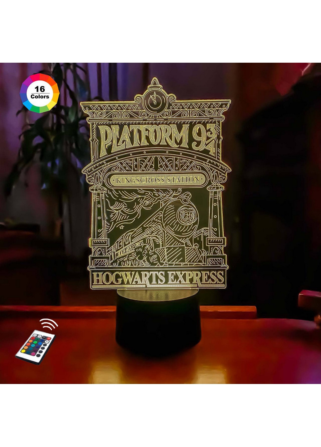 Нічник-світильник 3D "HOGWARTS EXPRESS" 26х16 см 3DTOYSLAMP (266419157)