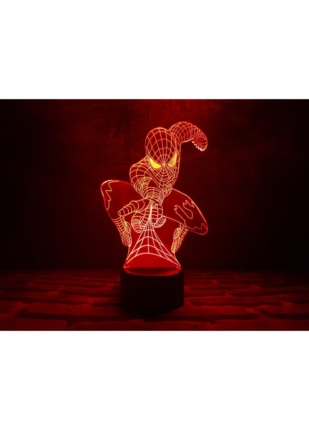 Нічник-світильник 3D "Людина-павук" 24х15 см 3DTOYSLAMP (266418875)