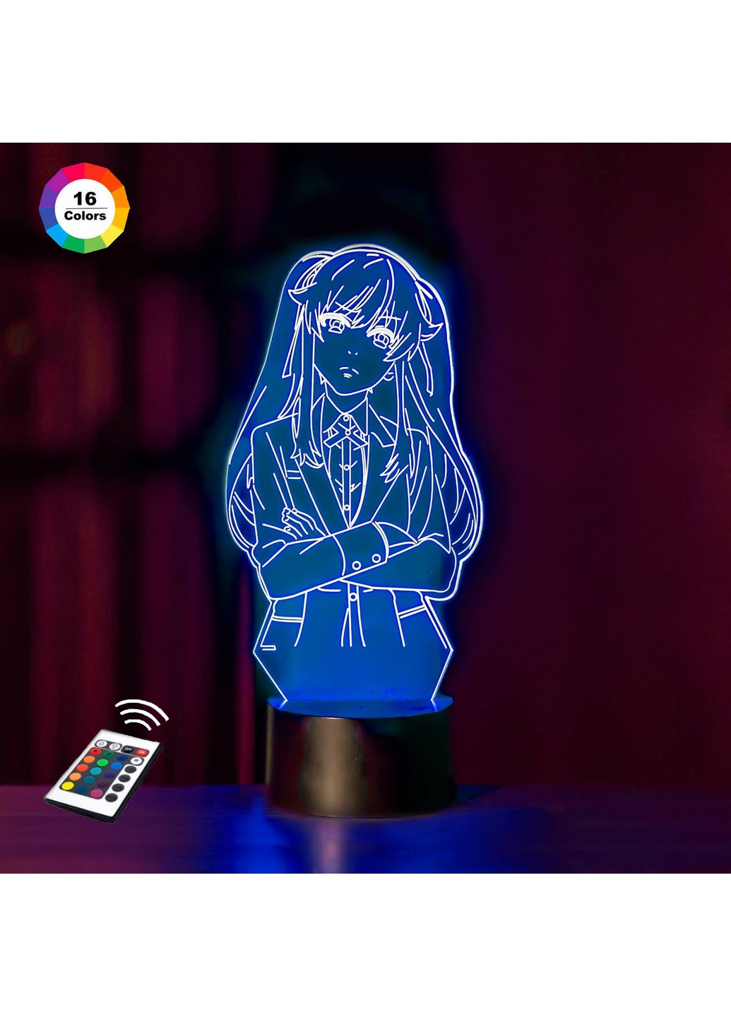 Ночник-светильник 3D "Мэри Саотомэ" 24х12 см 3DTOYSLAMP (266418198)