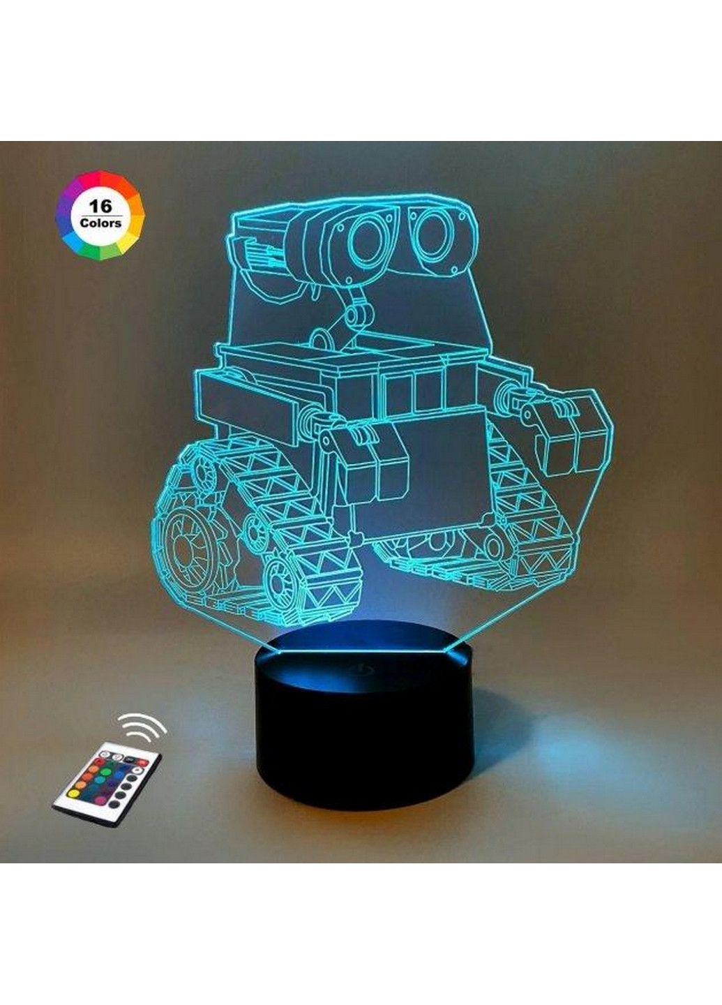 Нічник-світильник 3D "ВАЛ-І" 23х18 см 3DTOYSLAMP (266419199)