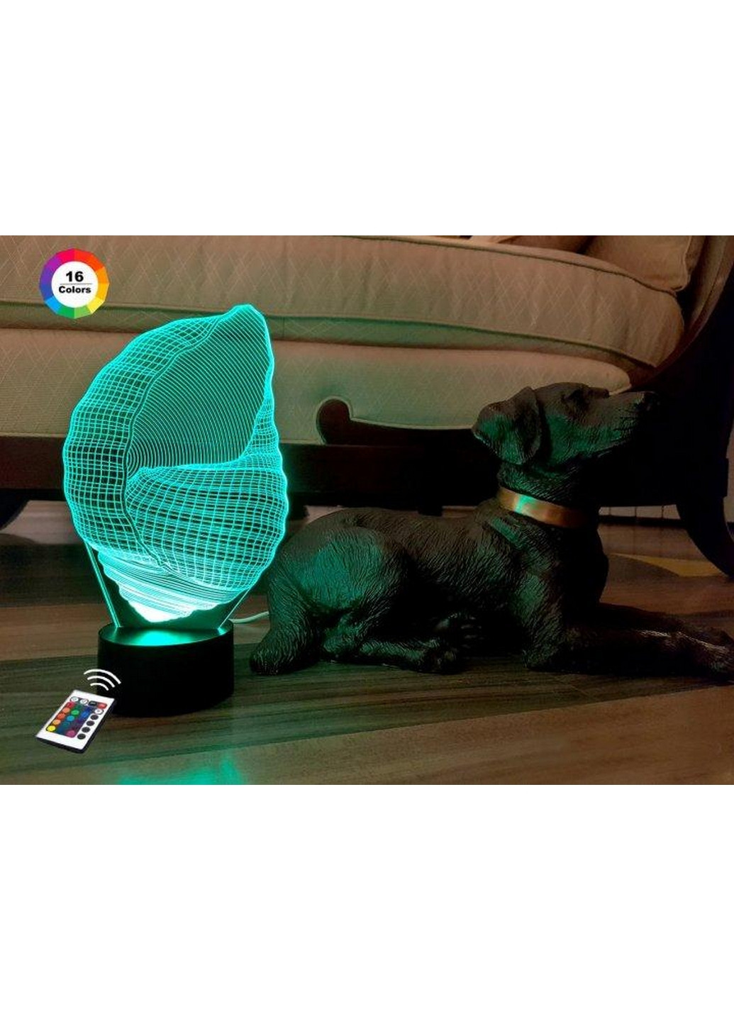 Ночник-светильник 3D "Ракушка" 22х17 см 3DTOYSLAMP (266418428)