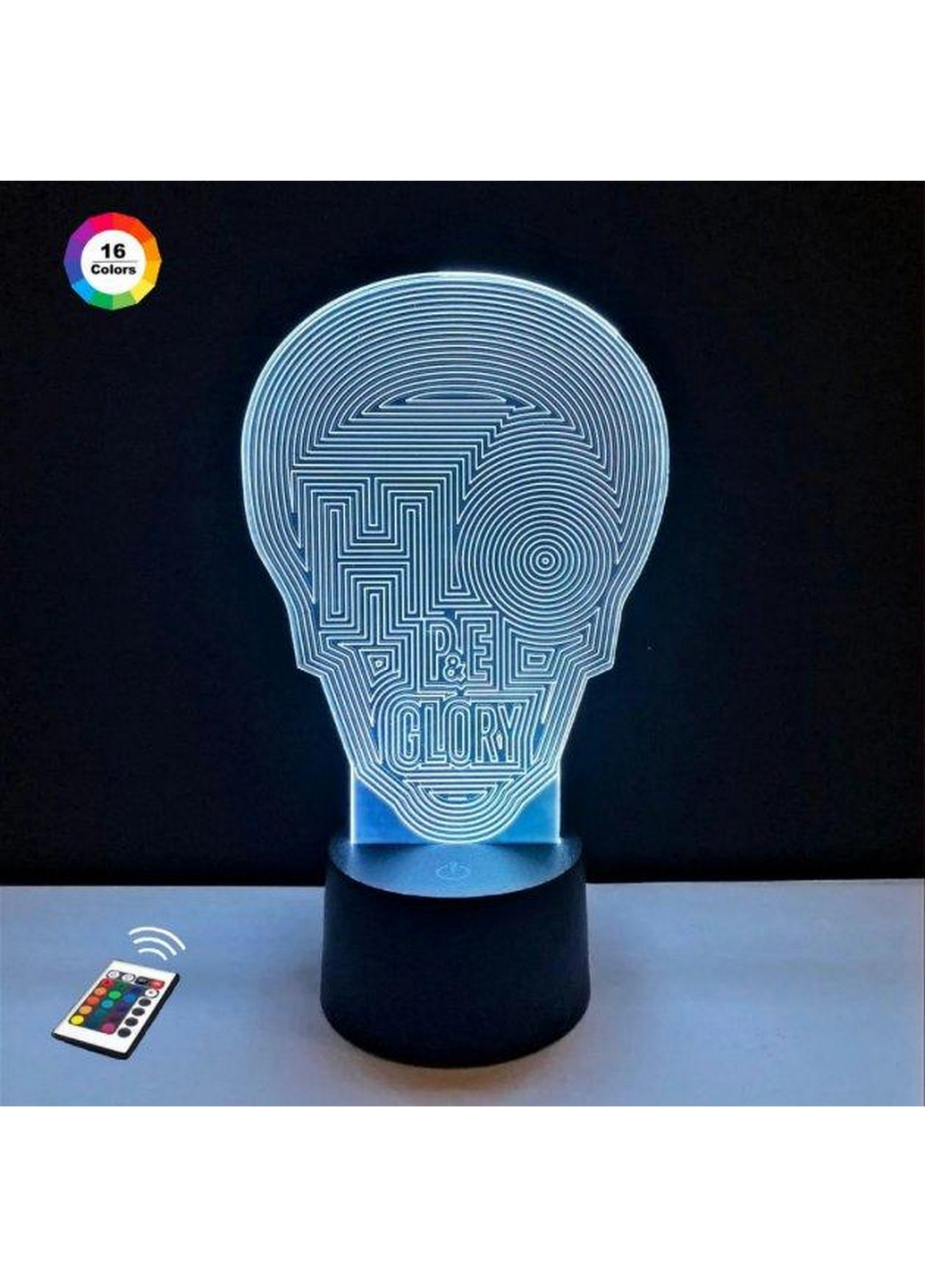 Ночник-светильник 3D "Череп 5" 25х14 см 3DTOYSLAMP (266418852)