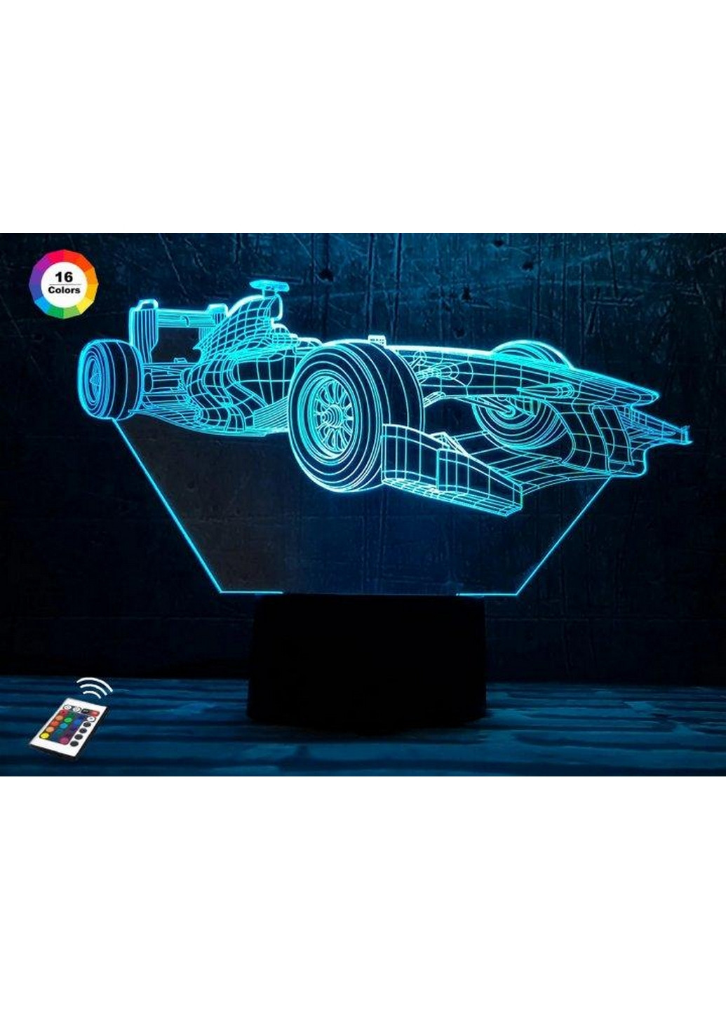 Ночник-светильник 3D "Автомобиль 32" 20х19 см 3DTOYSLAMP (266418171)