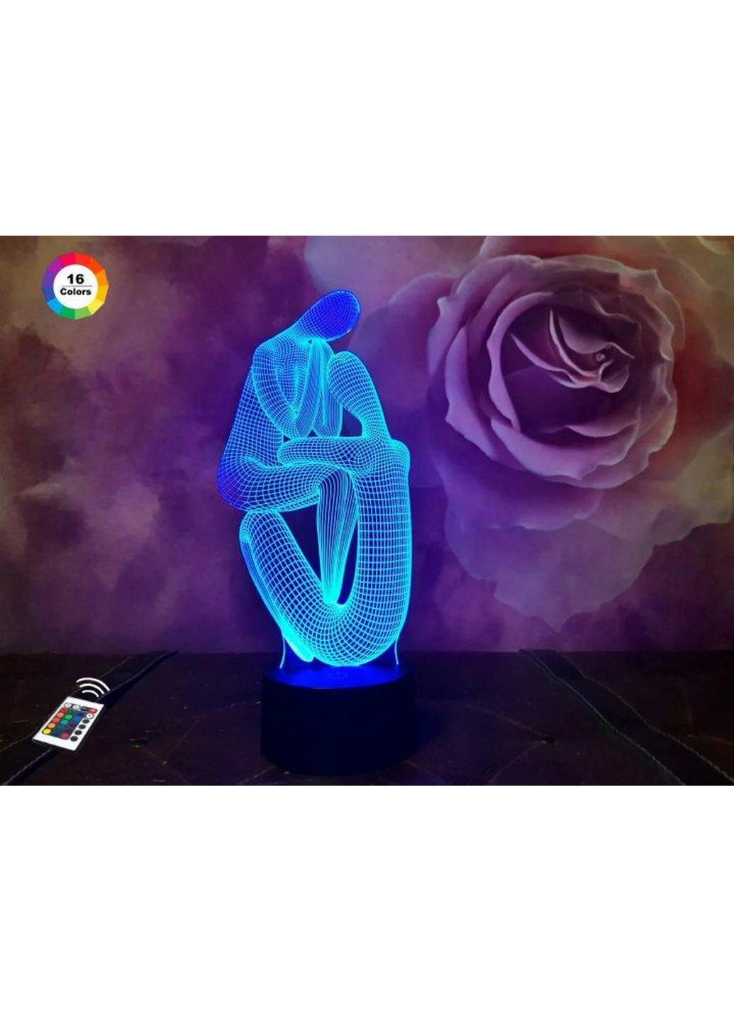 Нічник-світильник 3D "Медитація 2" 26х13 см 3DTOYSLAMP (266418578)