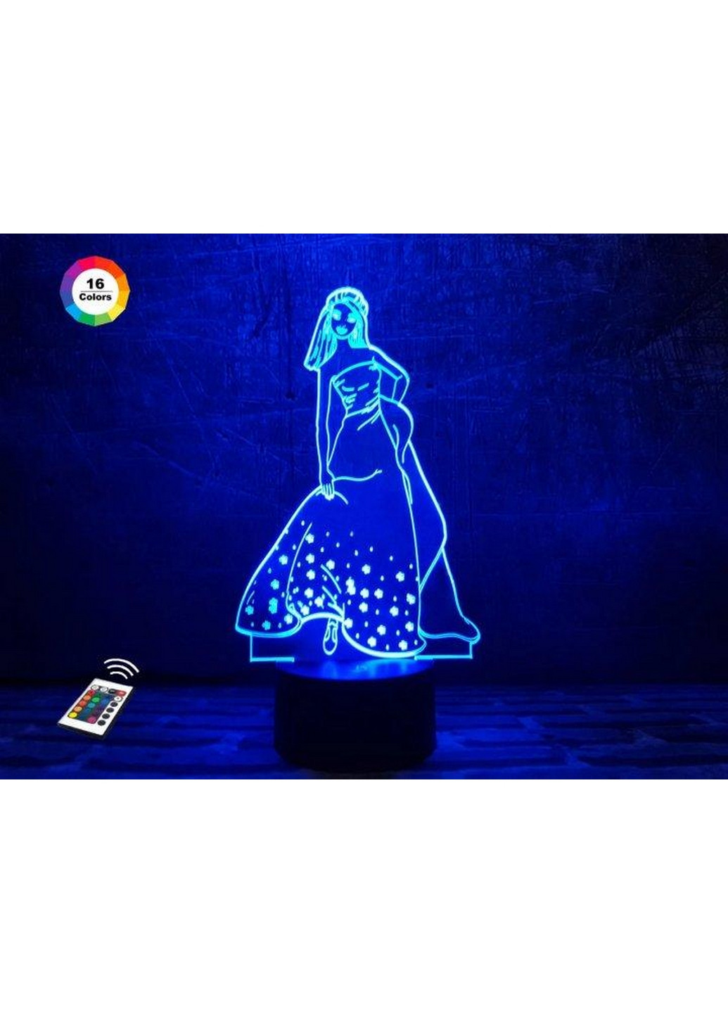 Нічник-світильник 3D "Золошка" 26х13 см 3DTOYSLAMP (266418778)