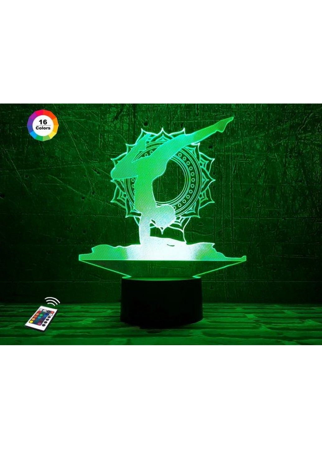 Ночник-светильник 3D "Йога 2" 21х18 см 3DTOYSLAMP (266418457)