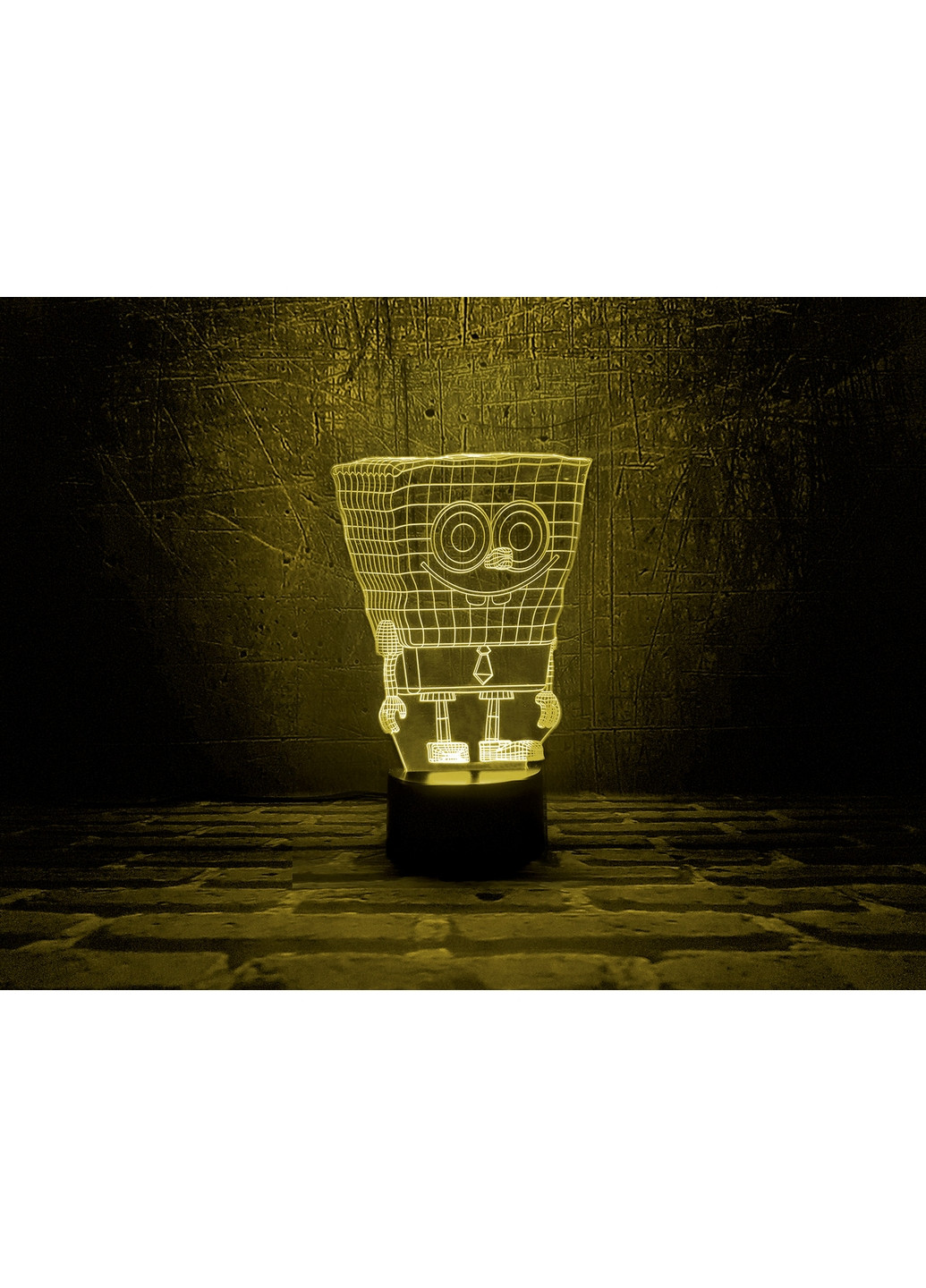 Нічник-світильник 3D "Спанч Боб" 22х14 см 3DTOYSLAMP (266418291)