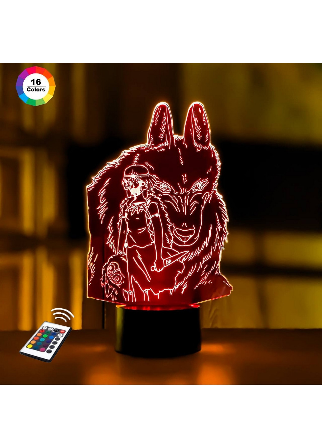 Ночник-светильник 3D "Сан и Мора" 24х15 см 3DTOYSLAMP (266419464)