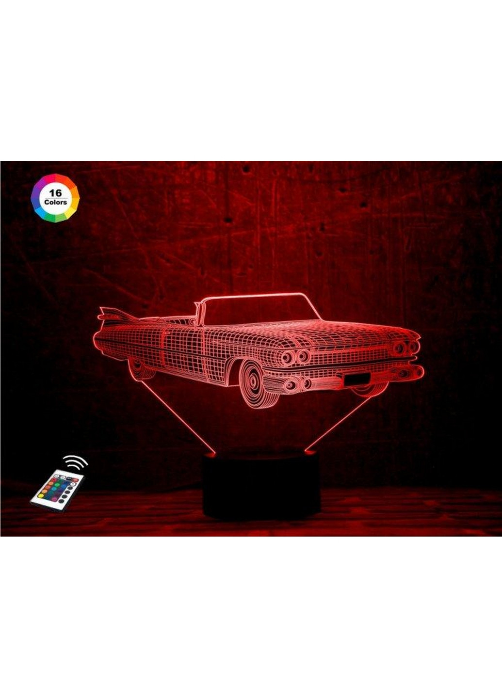 Ночник-светильник 3D "Автомобиль 15" 25х15 см 3DTOYSLAMP (266420384)