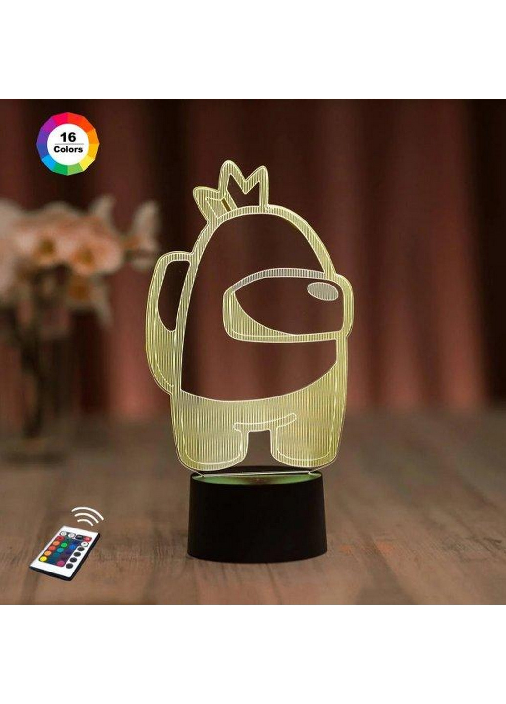 Нічник-світильник 3D "Амонг Ас 5" 22х16 см 3DTOYSLAMP (266419700)