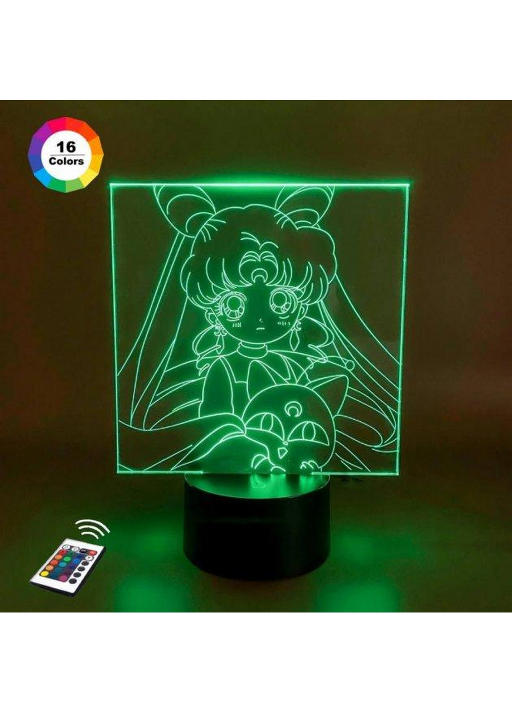 Нічник-світильник 3D "Темна Леді" 25х14 см 3DTOYSLAMP (266419679)