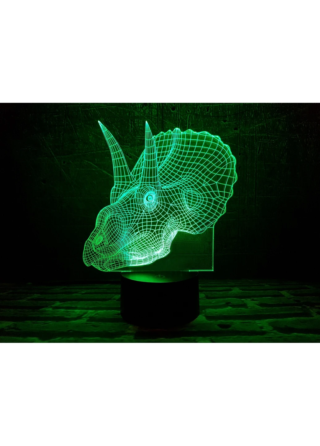 Змінна картинка для нічника-світильника 3D "Трицераптор" 3DTOYSLAMP (266420042)