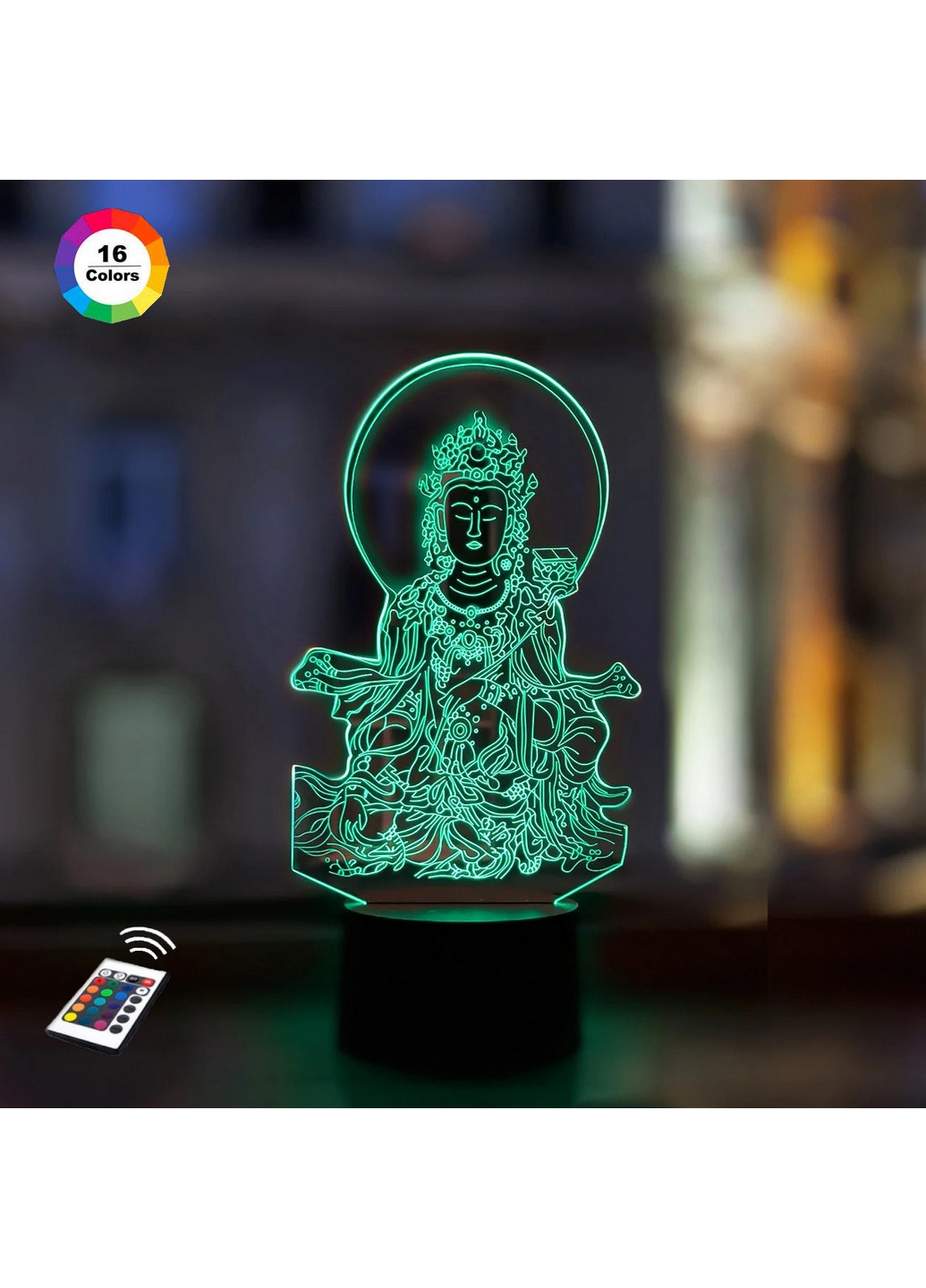 Ночник-светильник 3D "Будда" 26х15 см 3DTOYSLAMP (266419695)