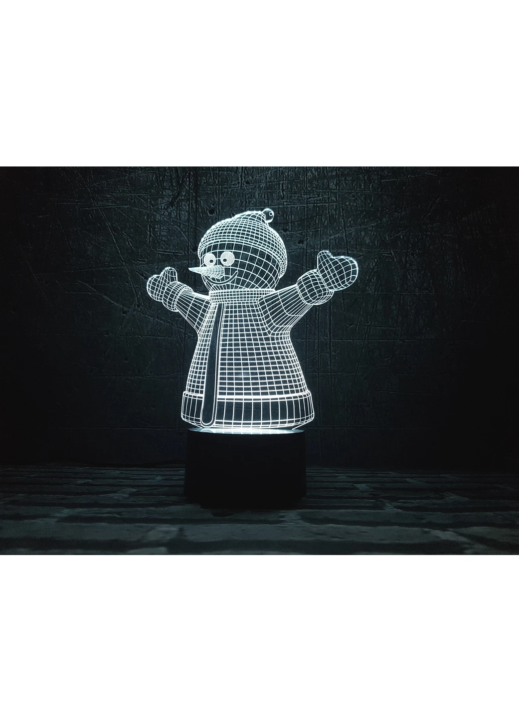 Сменная картинка для ночника-светильника 3D "Снеговик " 3DTOYSLAMP (266419436)
