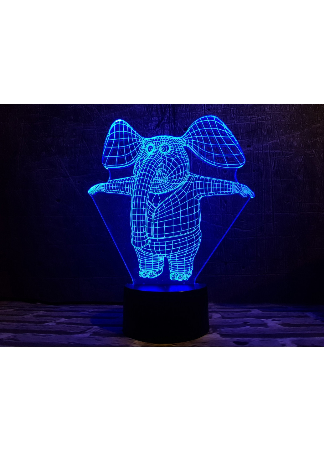 Нічник-світильник 3D "Слоник" 22х17 см 3DTOYSLAMP (266419975)