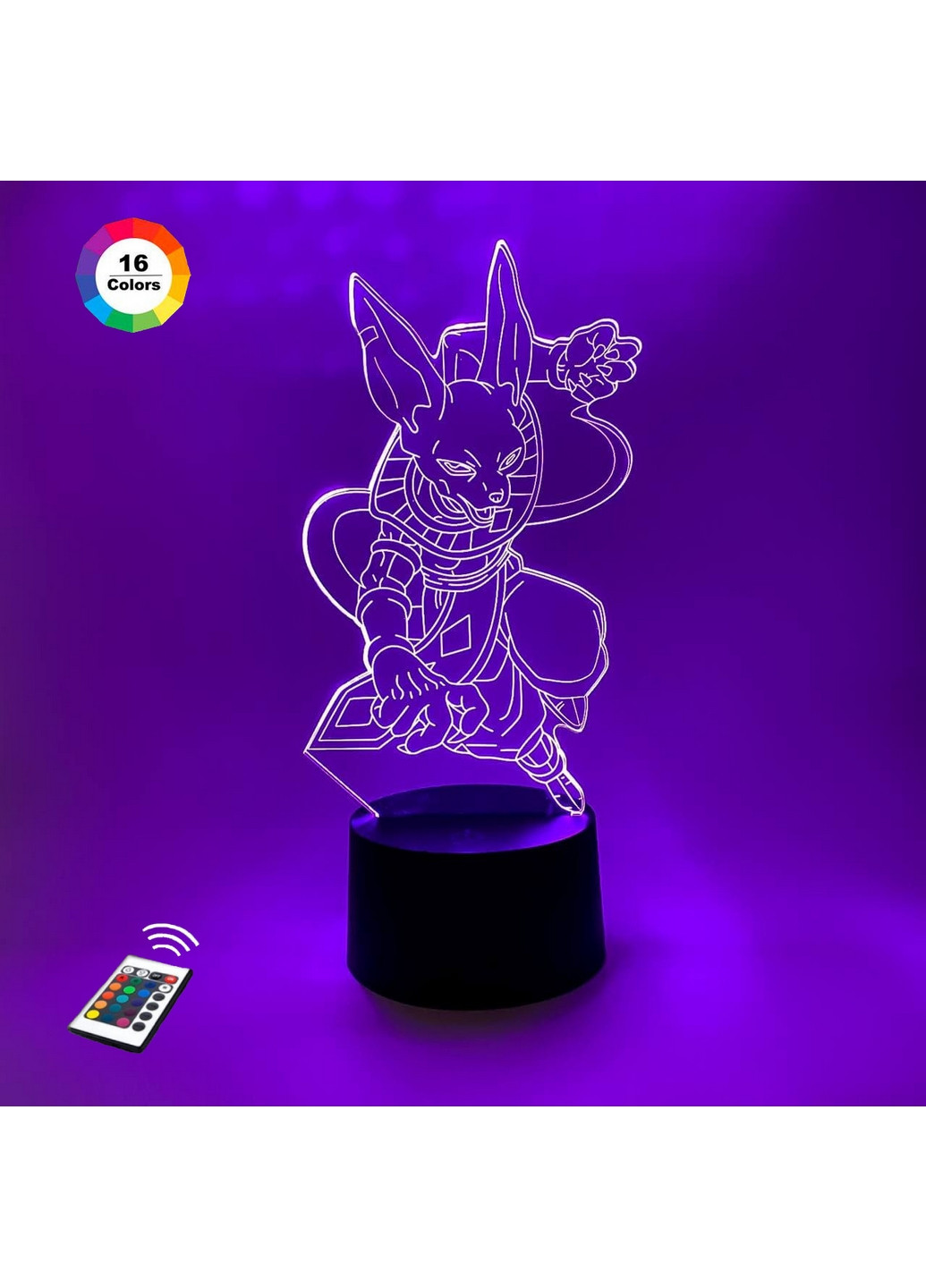 Нічник-світильник 3D "Бірус 2" 25х11 см 3DTOYSLAMP (266420383)