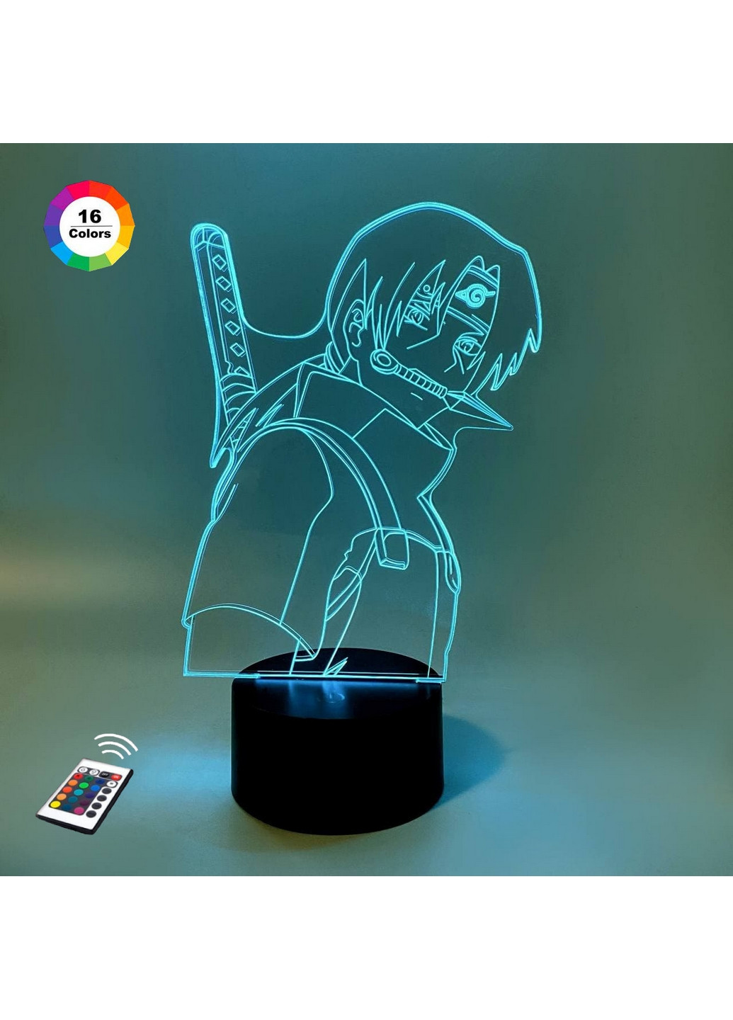 Ночник-светильник 3D "Итачи 3" 25х14 см 3DTOYSLAMP (266419560)