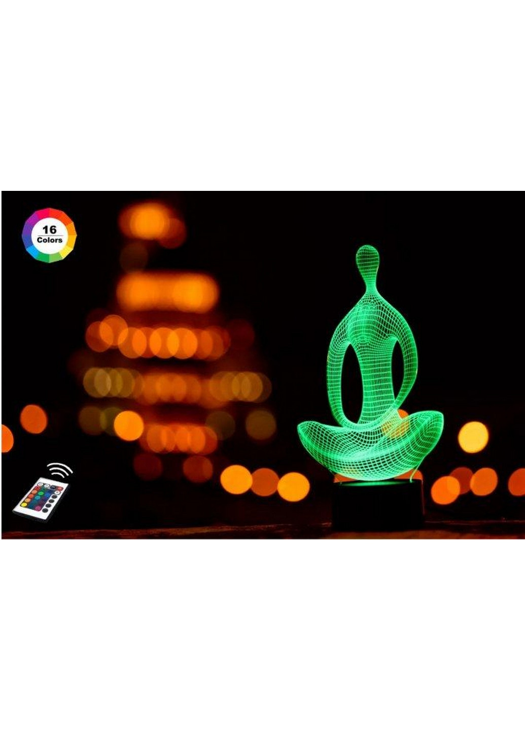 Ночник-светильник 3D "Медитация" 27х14 см 3DTOYSLAMP (266419477)