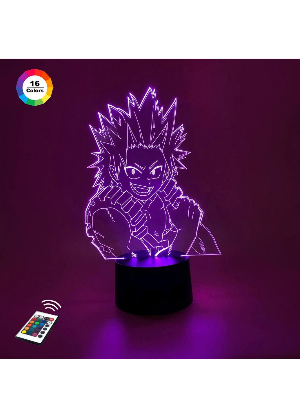 Нічник-світильник 3D "Ейджеро Кирилам" 25х15 см 3DTOYSLAMP (266419405)