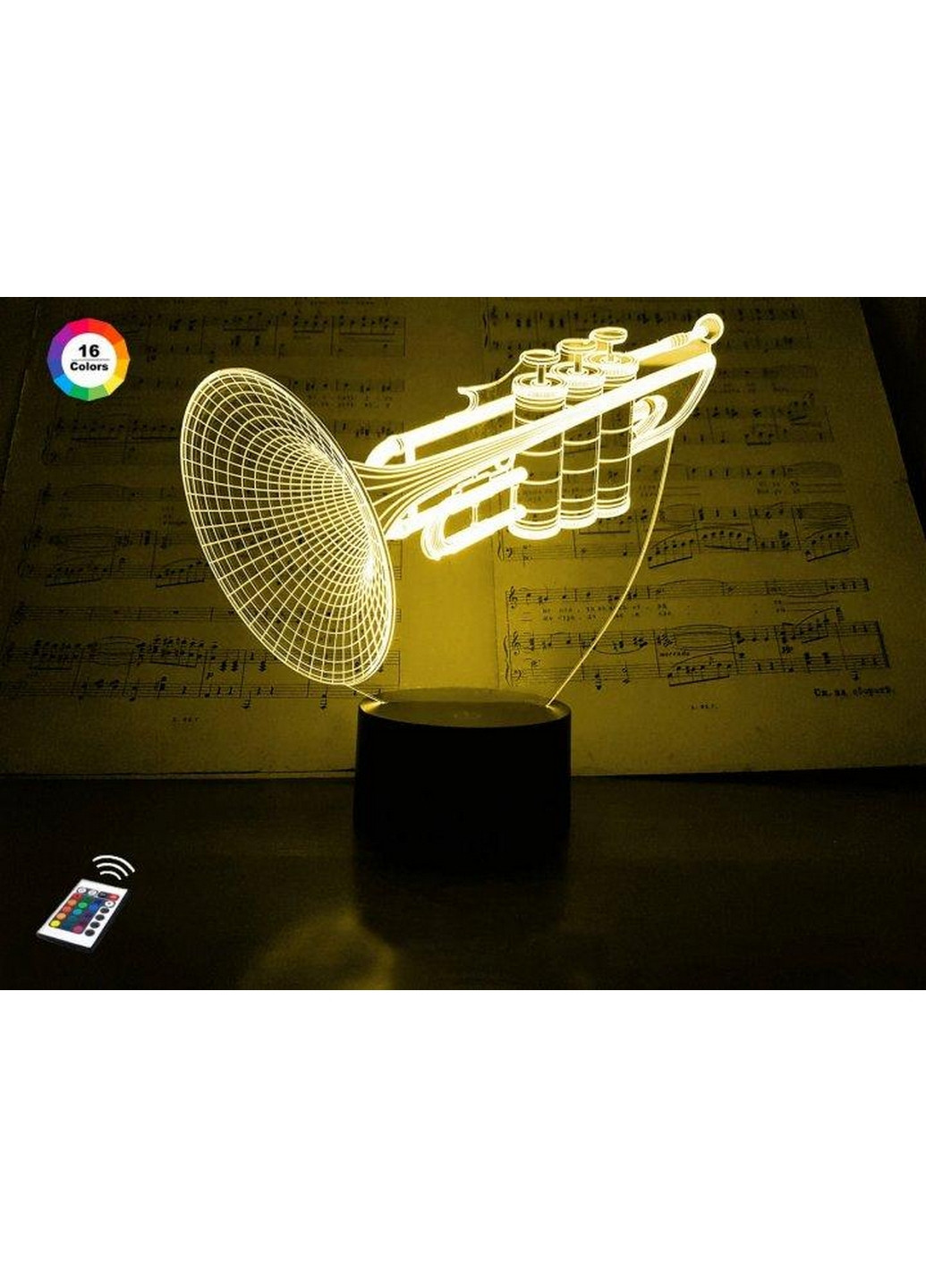 Ночник-светильник 3D "Труба" 25х15 см 3DTOYSLAMP (266419512)