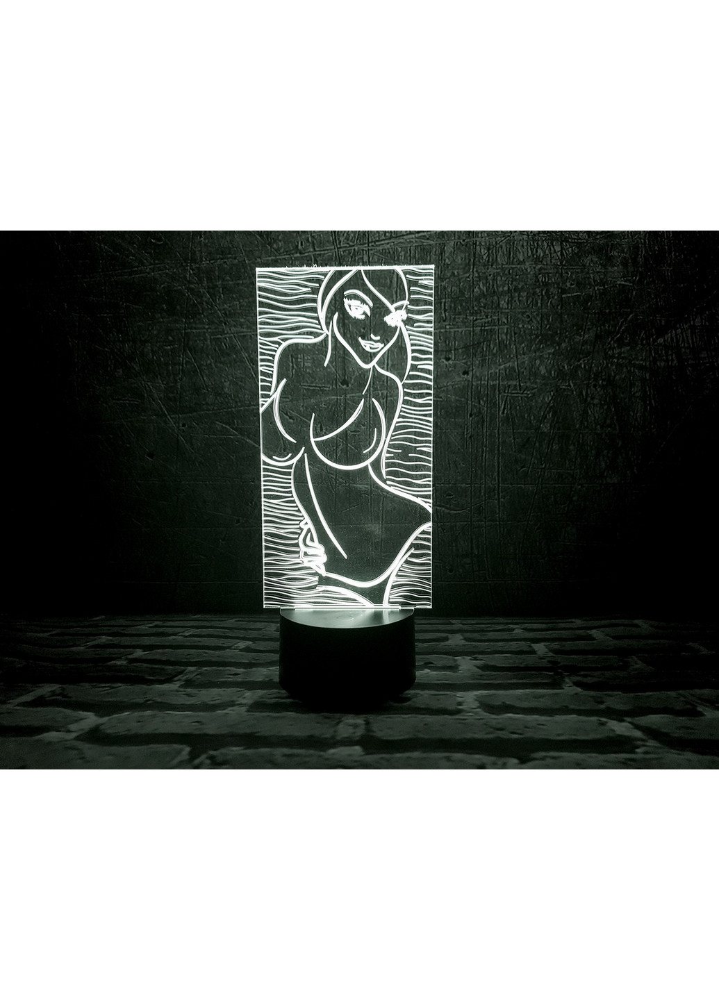 Нічник-світильник 3D "Дівчина" 26х11 см 3DTOYSLAMP (266419974)