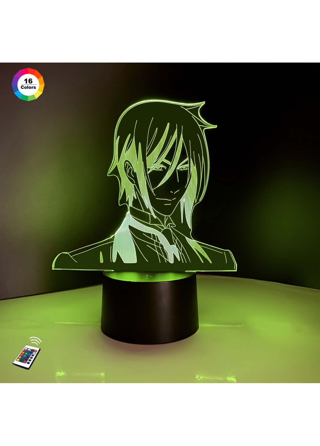 Ночник-светильник 3D "Себастьян Михаэлис 2" 21х16 см 3DTOYSLAMP (266419492)