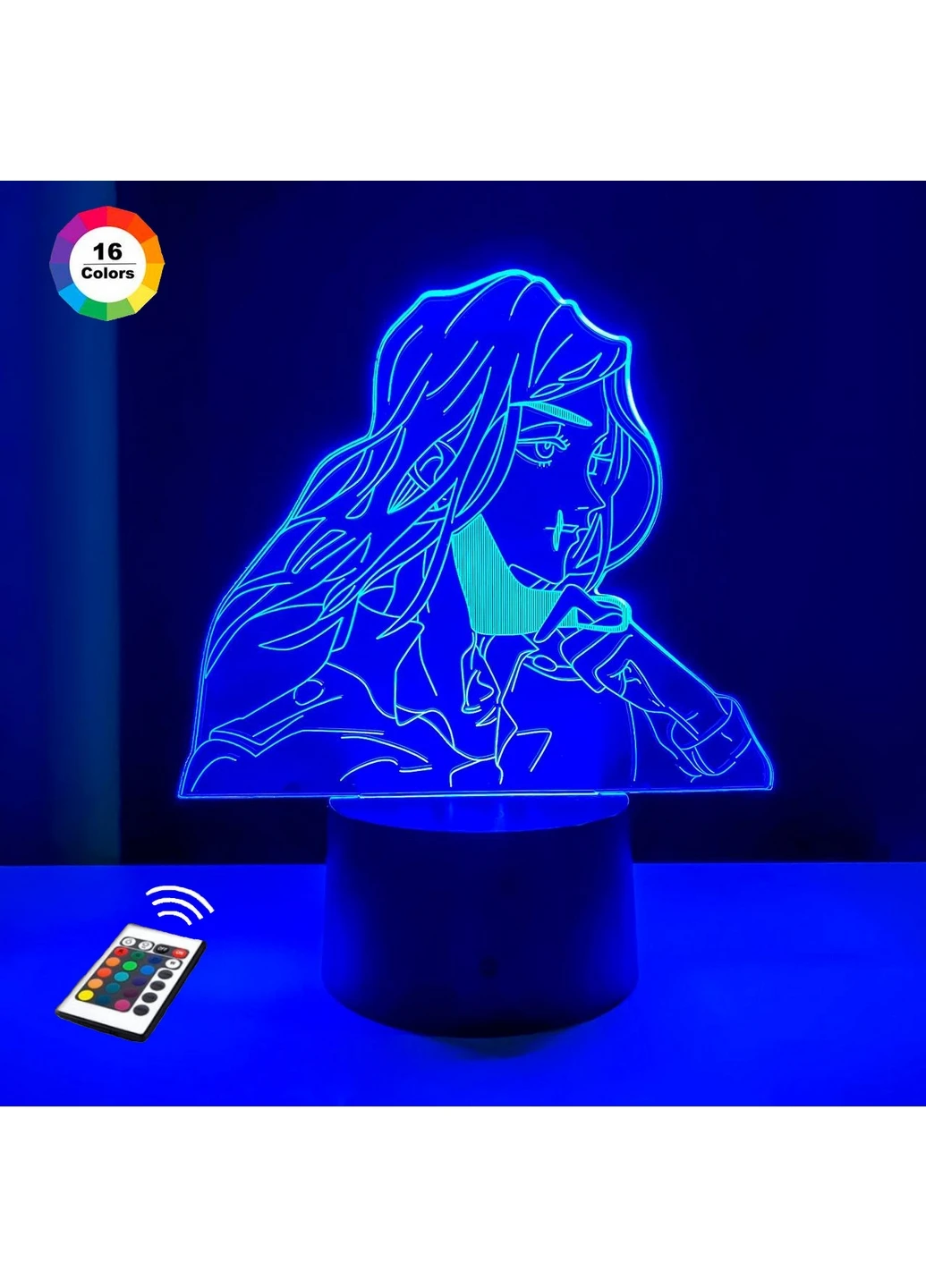 Нічник-світильник 3D "Казутора Ханемія 2" 17х17 см 3DTOYSLAMP (266419635)