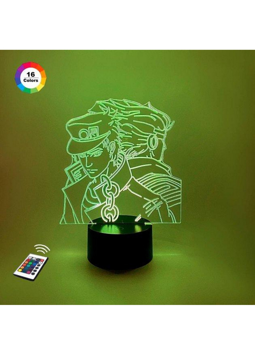 Ночник-светильник 3D "Джотаро Куджо" 25х15 см 3DTOYSLAMP (266420387)
