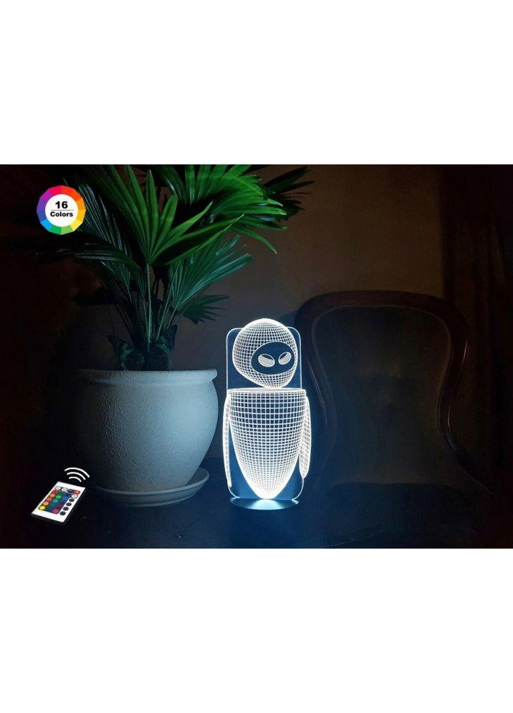 Нічник-світильник 3D "Єва" 27х11 см 3DTOYSLAMP (266419651)