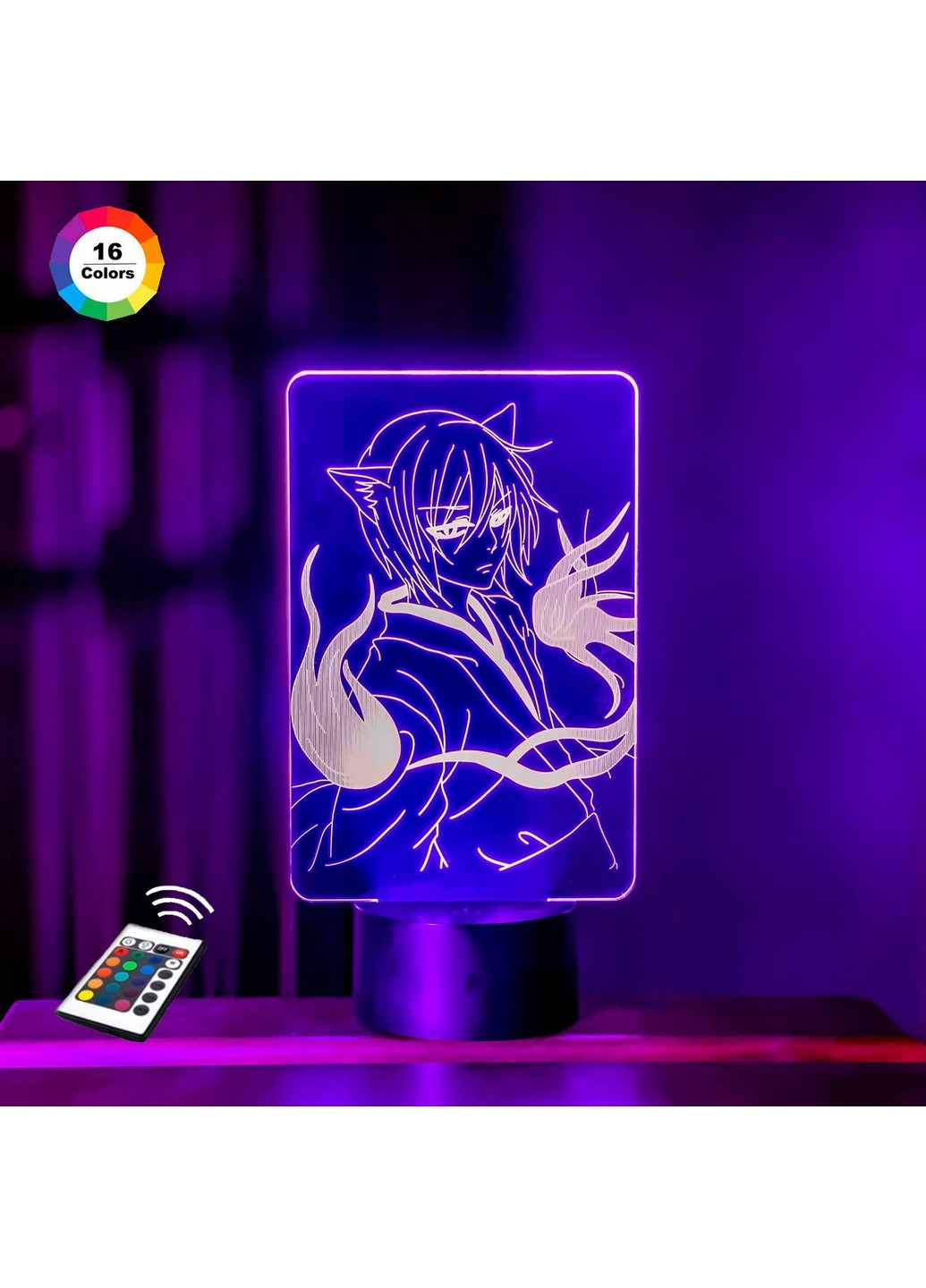 Ночник-светильник 3D "Томоэ 3" 23х14 см 3DTOYSLAMP (266419696)