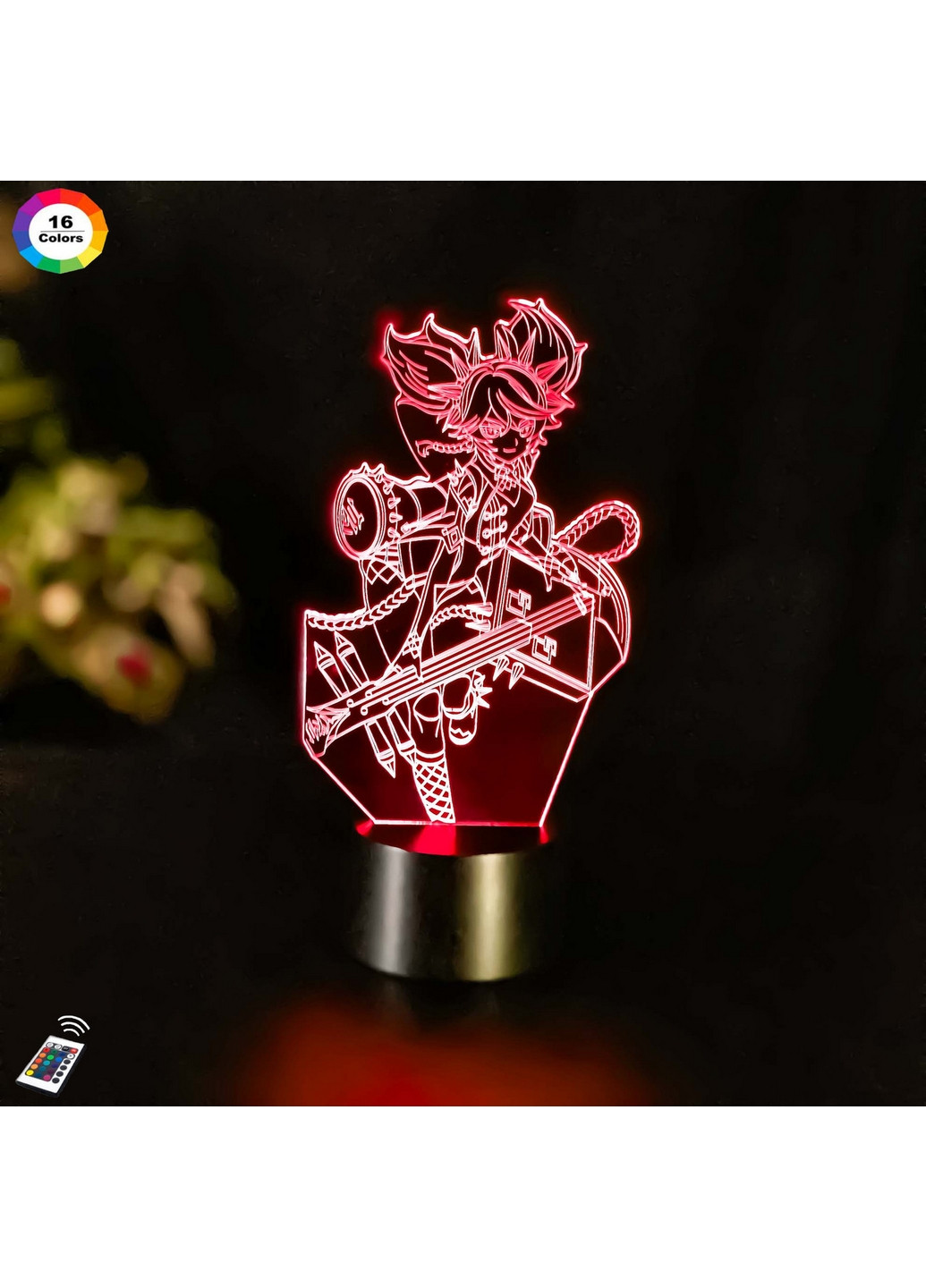 Нічник-світильник 3D GENSHIN IMPACT "Синь Янь" 26х13 см 3DTOYSLAMP (266419612)
