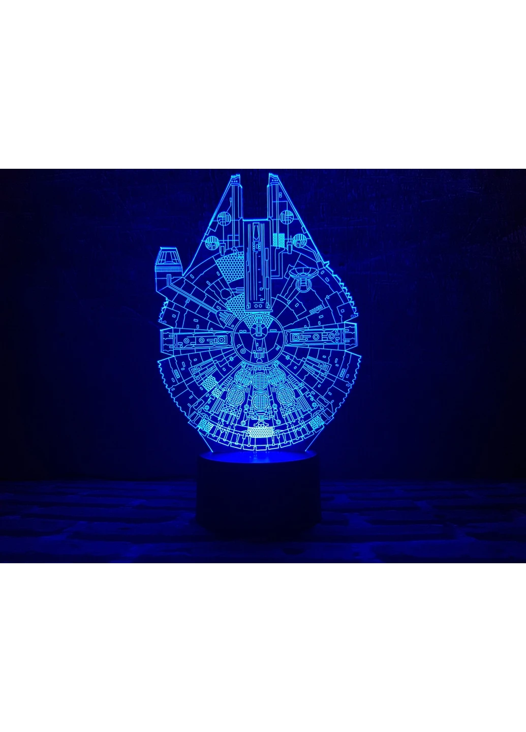 Сменная картинка для ночника-светильника 3D "Сокол тысячелетия" 3DTOYSLAMP (266419327)