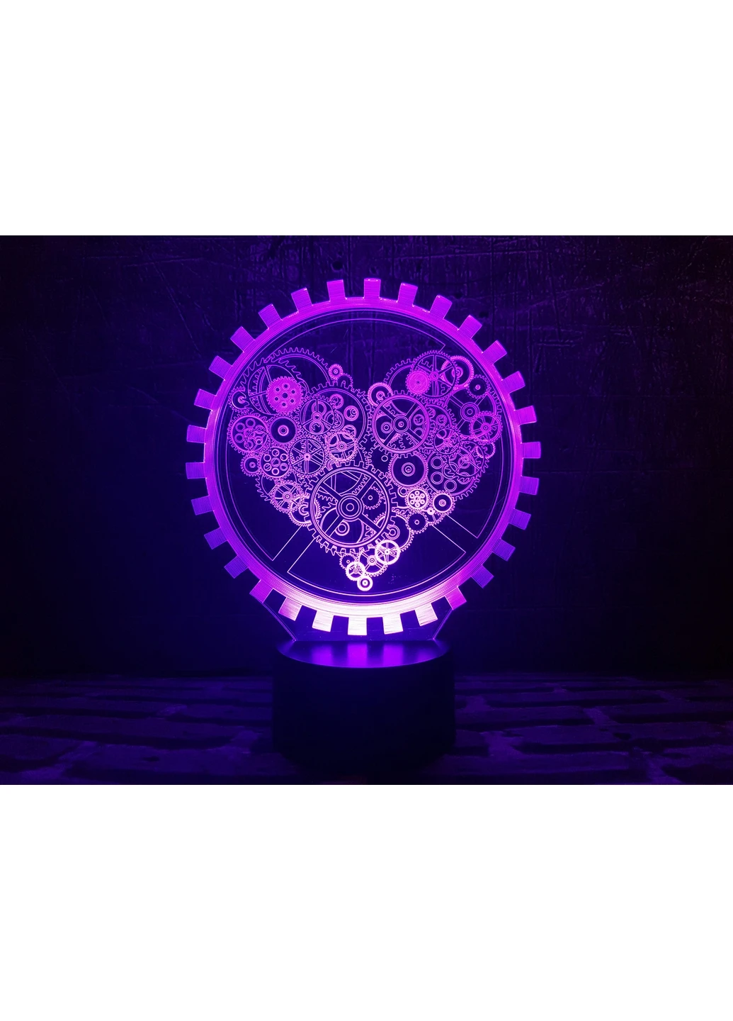 Змінна картинка для нічника-світильника 3D "Механічне серце" 3DTOYSLAMP (266419335)