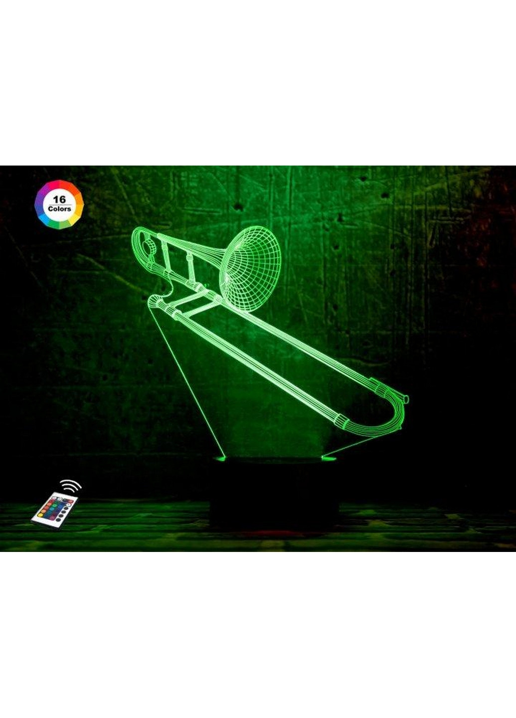 Ночник-светильник 3D "Труба 3" 21х19 см 3DTOYSLAMP (266420172)