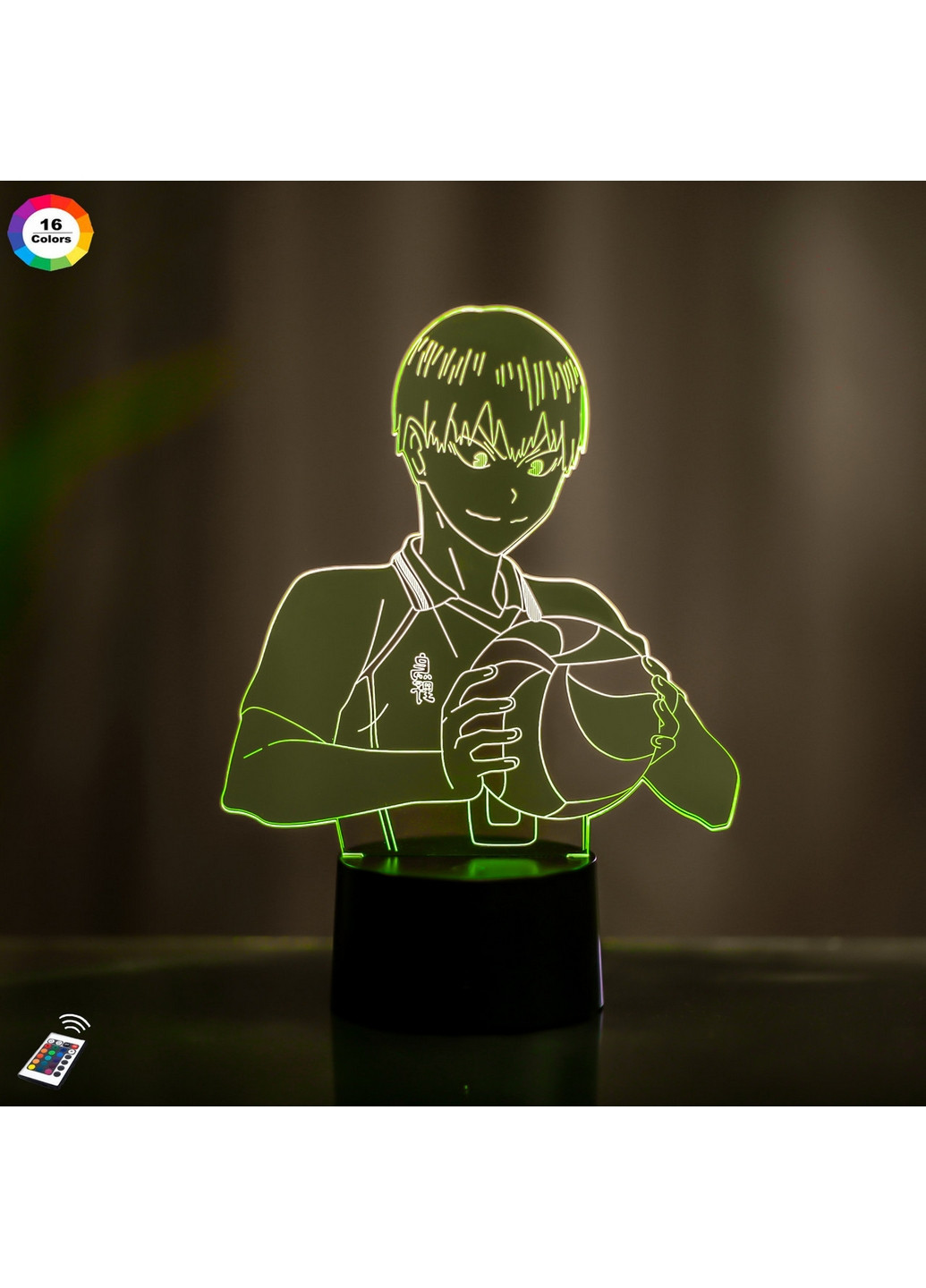 Нічник-світильник 3D "Тобіо Кагеяма" 23х16 см 3DTOYSLAMP (266419598)