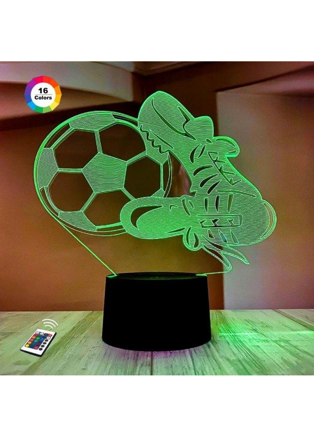 Ночник-светильник 3D "Футбол" 20х20 см 3DTOYSLAMP (266419556)