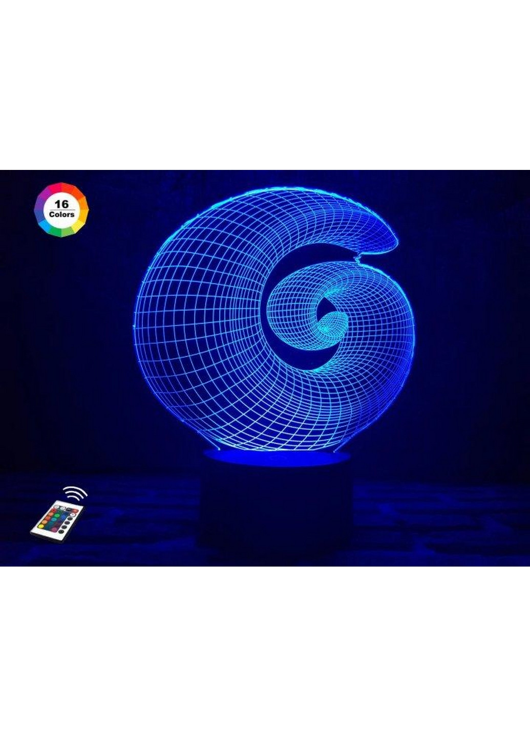 Нічник-світильник 3D "Спіраль" 20х17 см 3DTOYSLAMP (266420359)