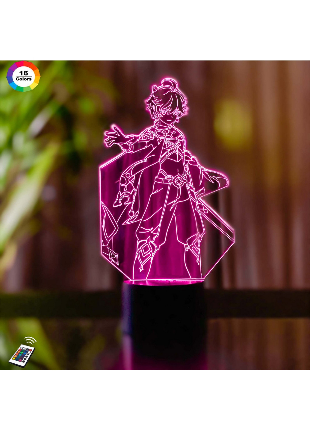 Нічник-світильник 3D GENSHIN IMPACT "Ітер" 26х13 см 3DTOYSLAMP (266419613)