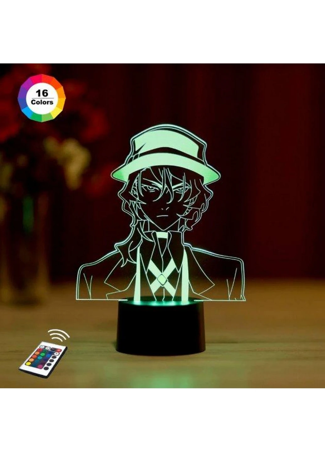 Ночник-светильник 3D "Чуя Накахара" 23х16 см 3DTOYSLAMP (266420204)