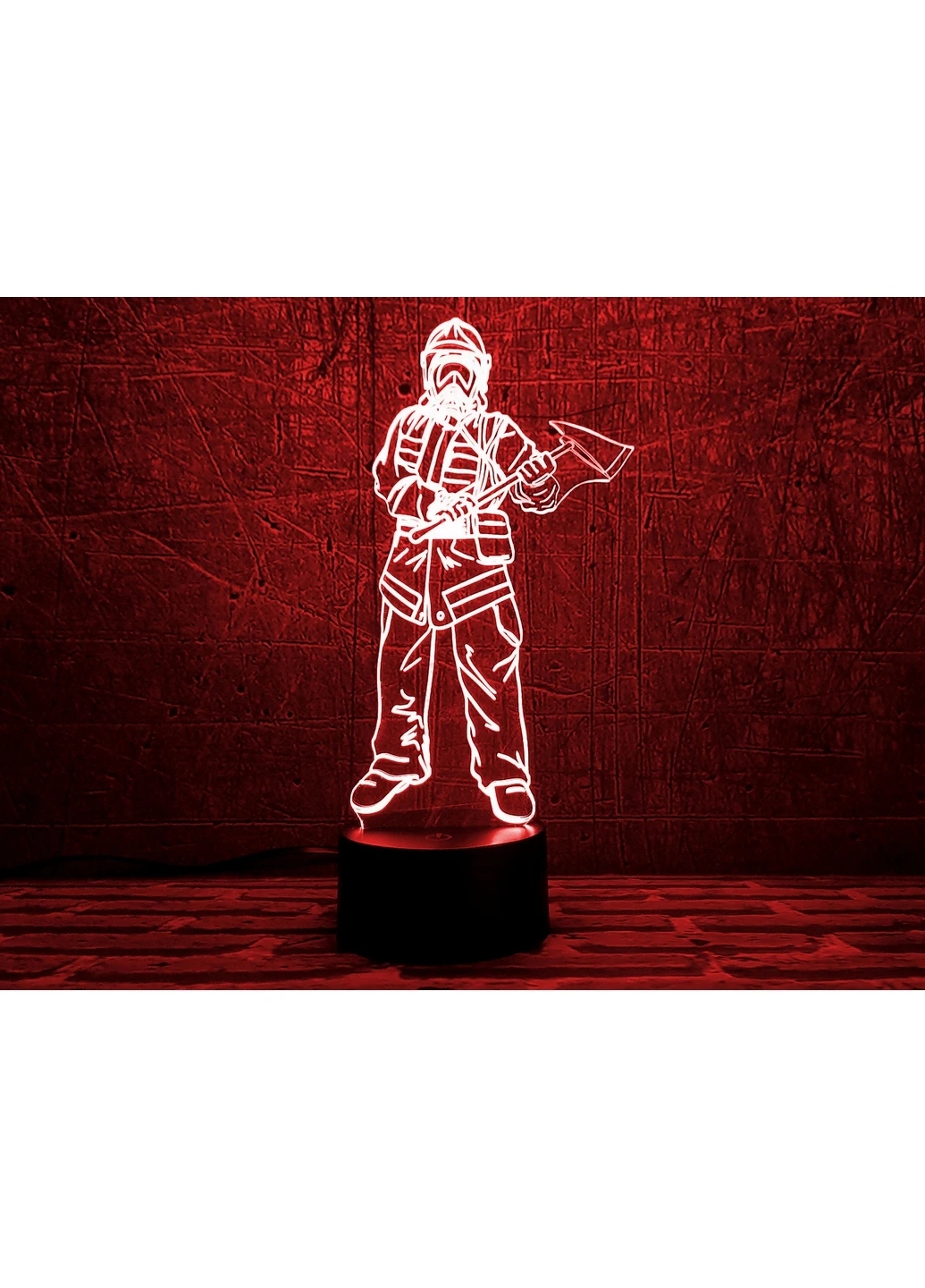 Змінна картинка для нічника-світильника 3D "Пожежний 3" 3DTOYSLAMP (266419763)