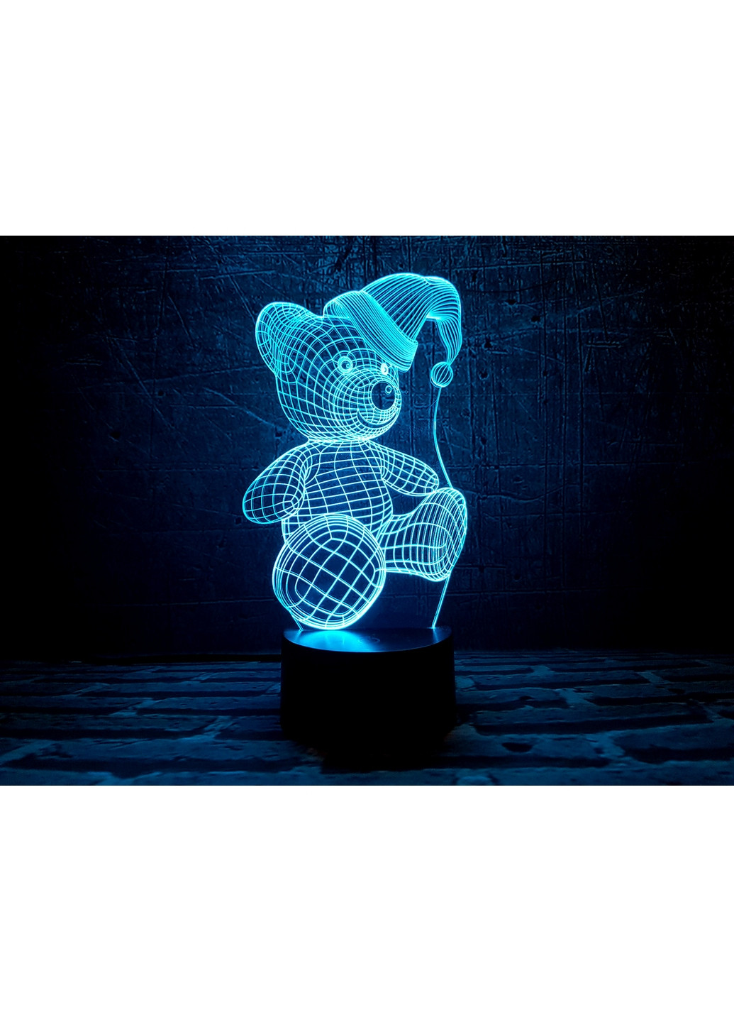 Змінна картинка для нічника-світильника 3D "Мишка (новорічний)" 3DTOYSLAMP (266420125)