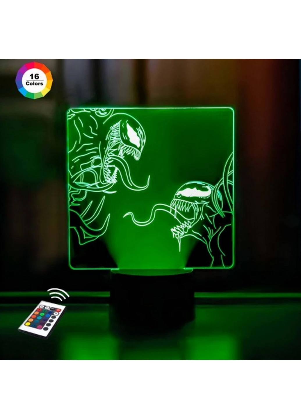 Ночник-светильник 3D "Веном 2" 25х18 см 3DTOYSLAMP (266419819)