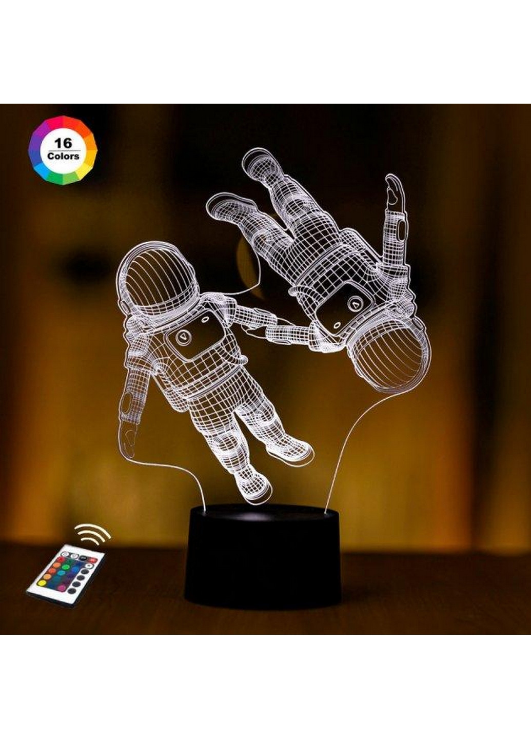 Нічник-світильник 3D "Космонавти" 26х18 см 3DTOYSLAMP (266419468)