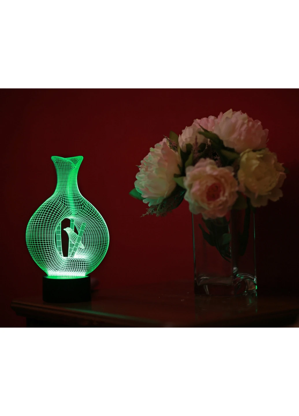 Сменная картинка для ночника-светильника 3D "Птица в клетке" 3DTOYSLAMP (266420416)