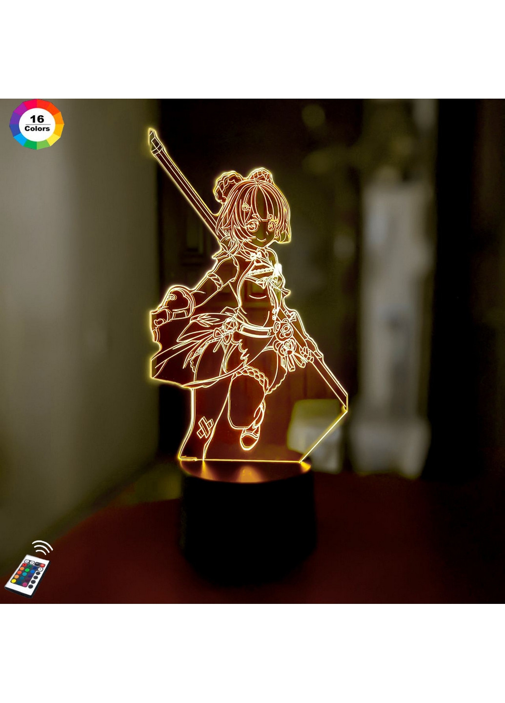 Ночник-светильник 3D GENSHIN IMPACT "Сян Лин" 26х13 см 3DTOYSLAMP (266419571)
