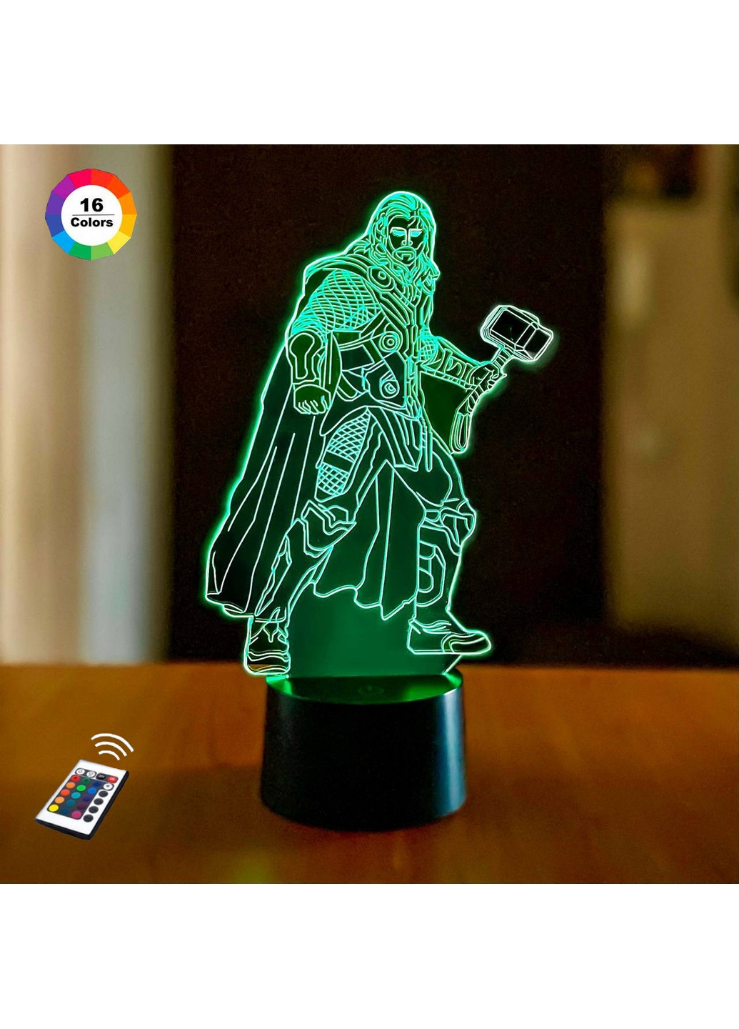Ночник-светильник 3D "Тор" 26х16 см 3DTOYSLAMP (266419461)