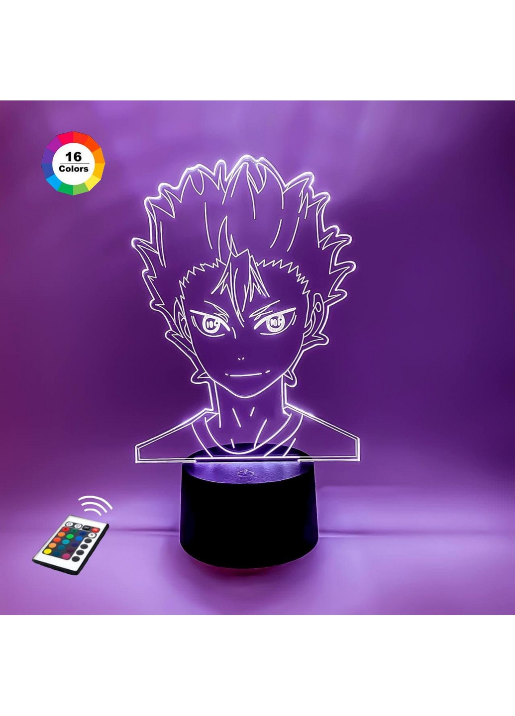 Нічник-світильник 3D "Нишинова Юу" 25х14 см 3DTOYSLAMP (266419448)