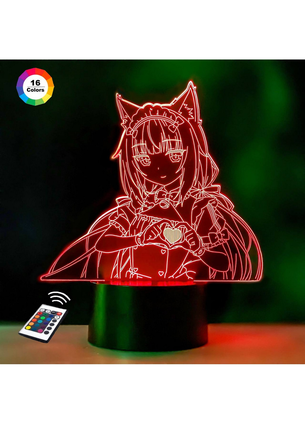 Нічник-світильник 3D "Мейпл Міназукі" 18х16 см 3DTOYSLAMP (266419330)